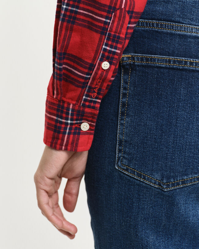 Regular Fit geruit flanellen overhemd