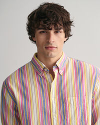 Relaxed Fit overhemd met veelkleurige strepen