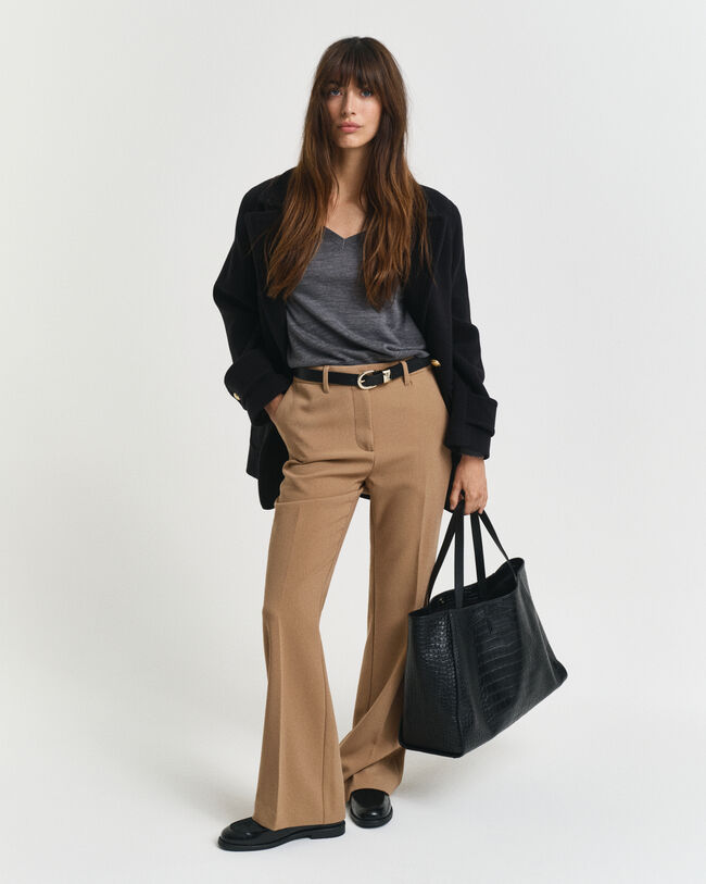 Trui met V-hals van extra zachte merinoswol