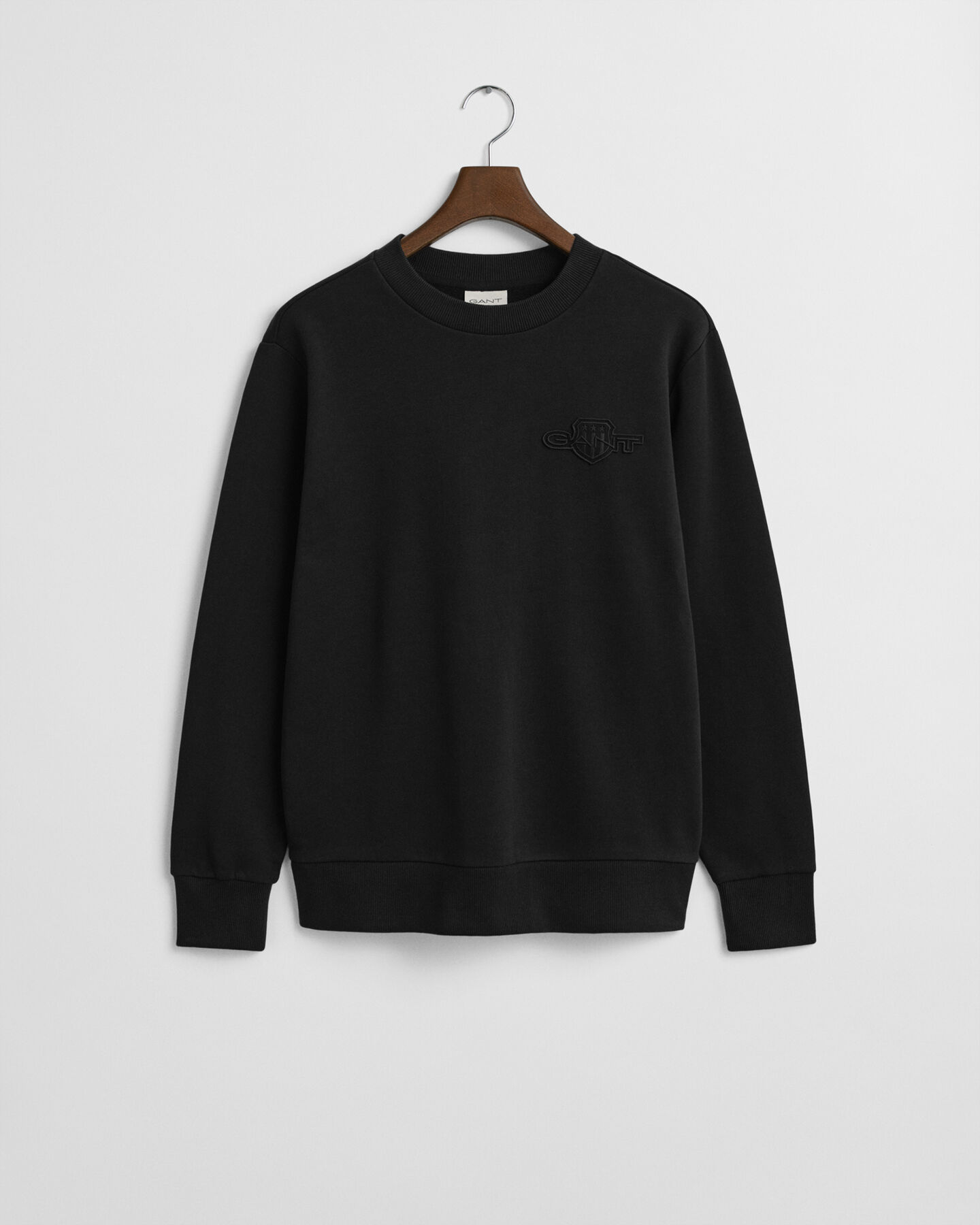 Tonal Shield sweatshirt met ronde hals
