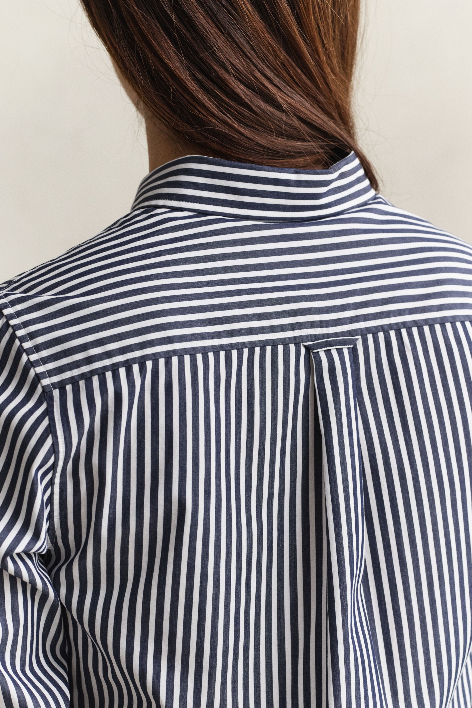 Classic Regular gestreept poplin overhemd