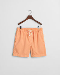 Regular Fit Sunfaded short met trekkoordje