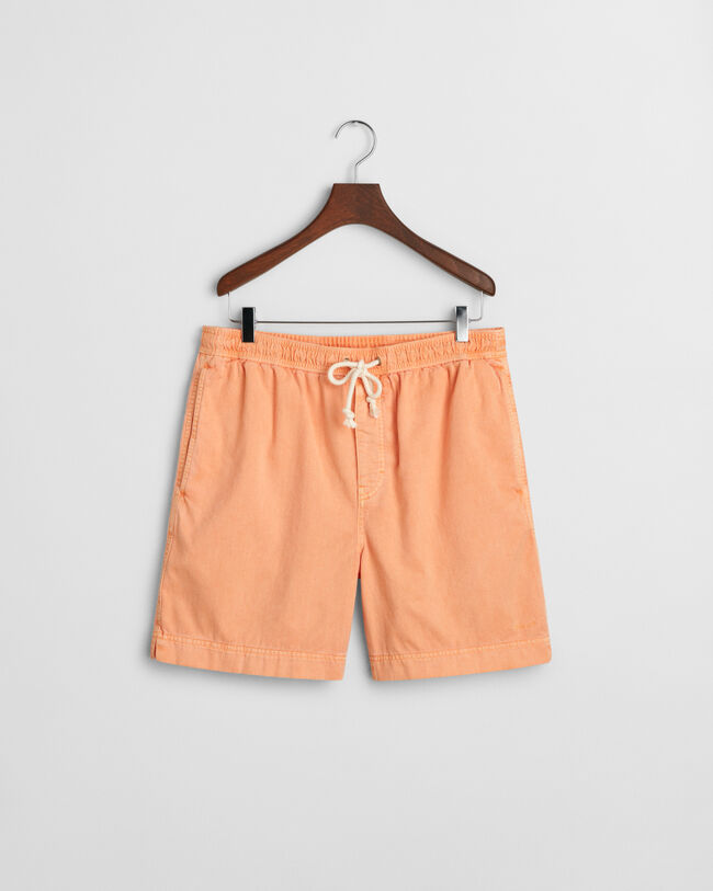Regular Fit Sunfaded short met trekkoordje