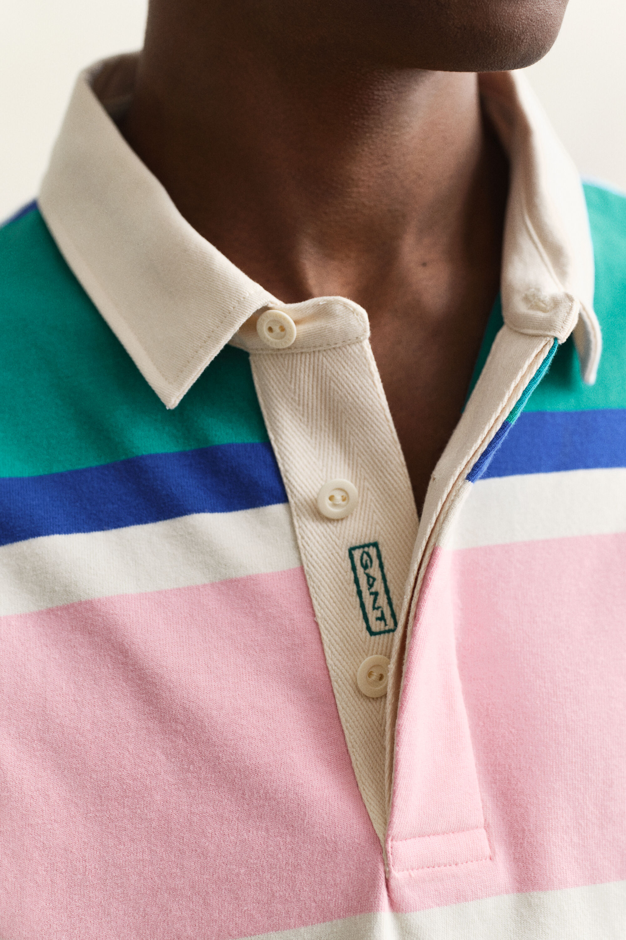 Rugger met blokstrepen