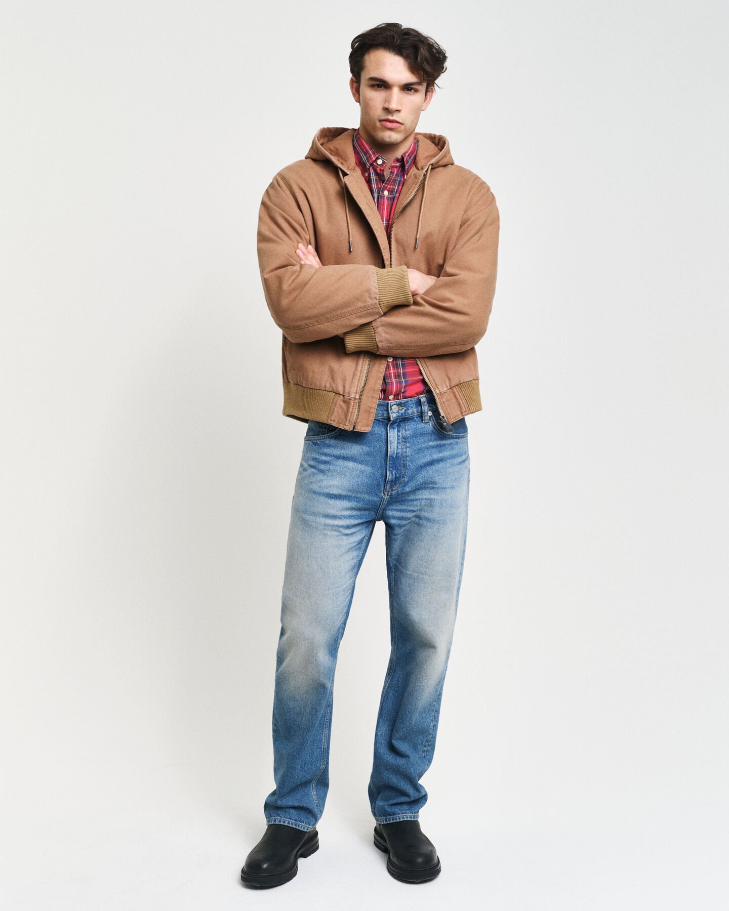 Canvas jack met capuchon