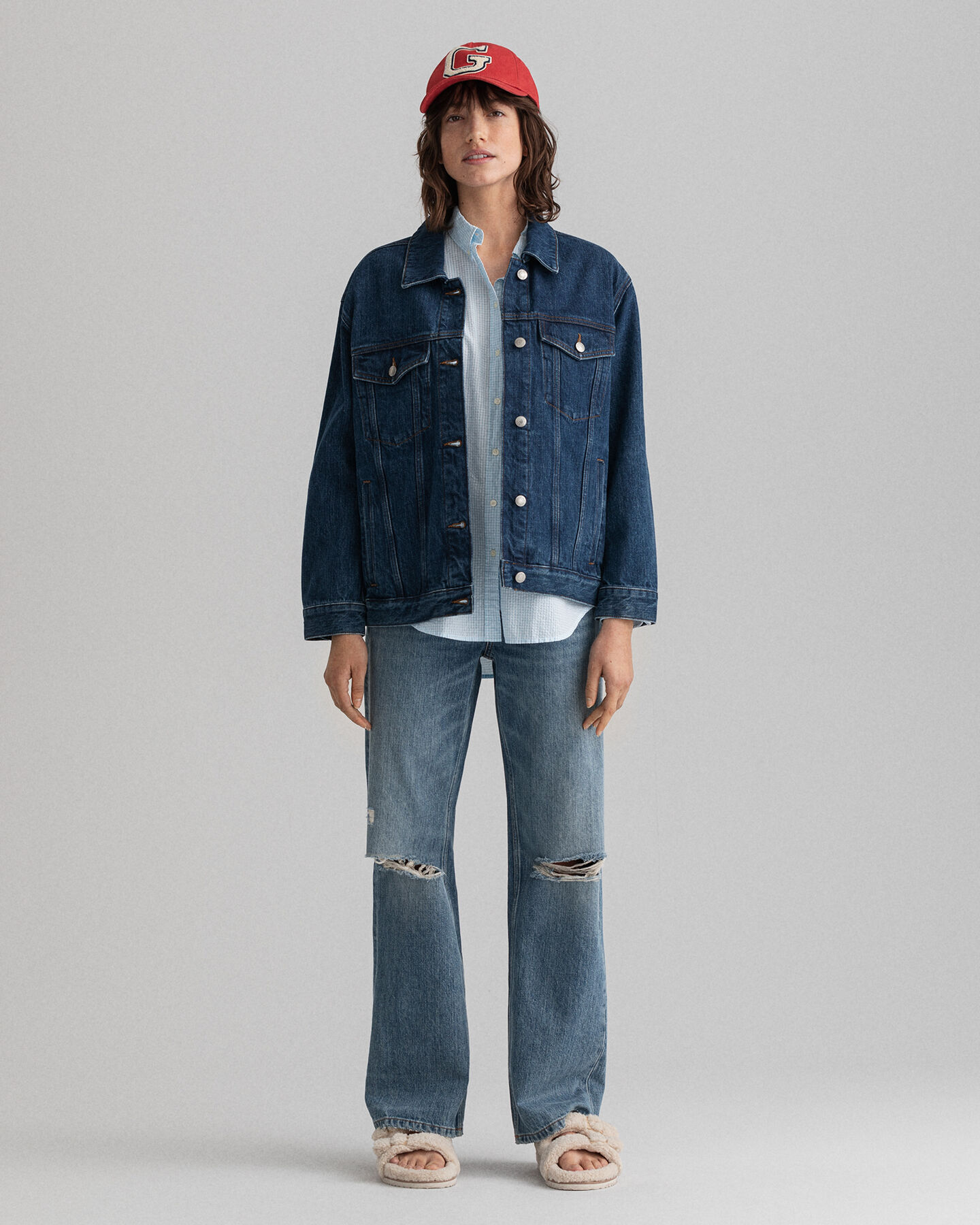 Relaxed Fit overhemd met Gingham-ruitje