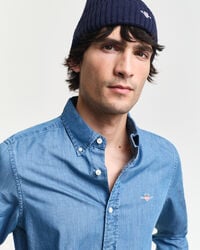 Slim Fit indigo overhemd