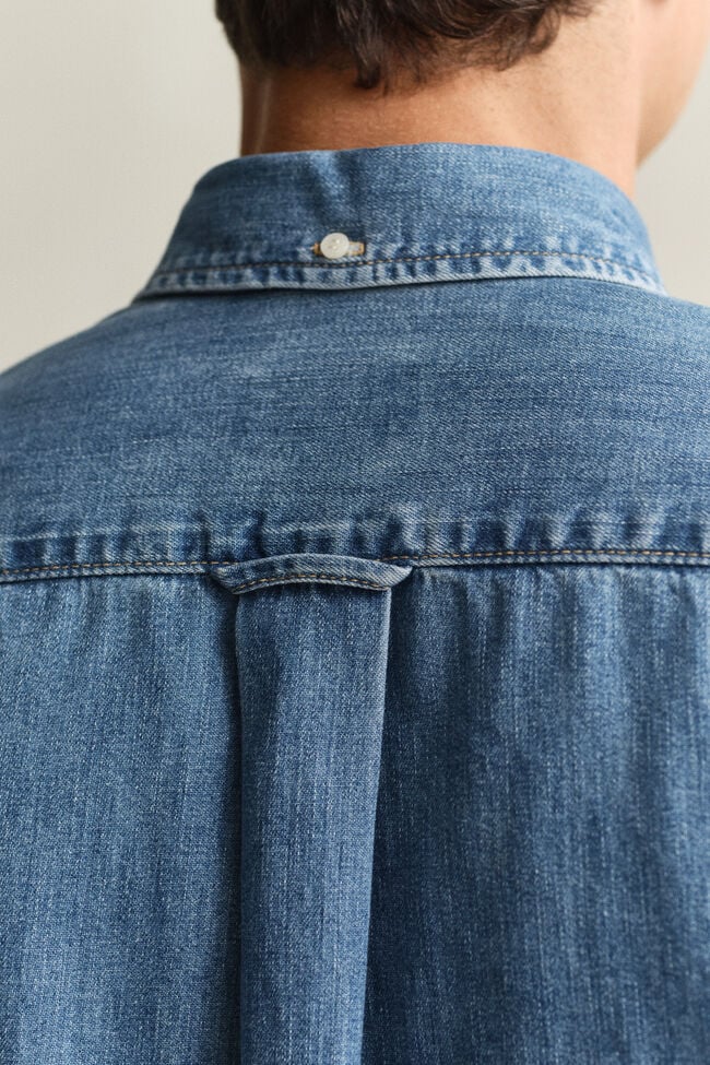 Regular Fit denim overhemd