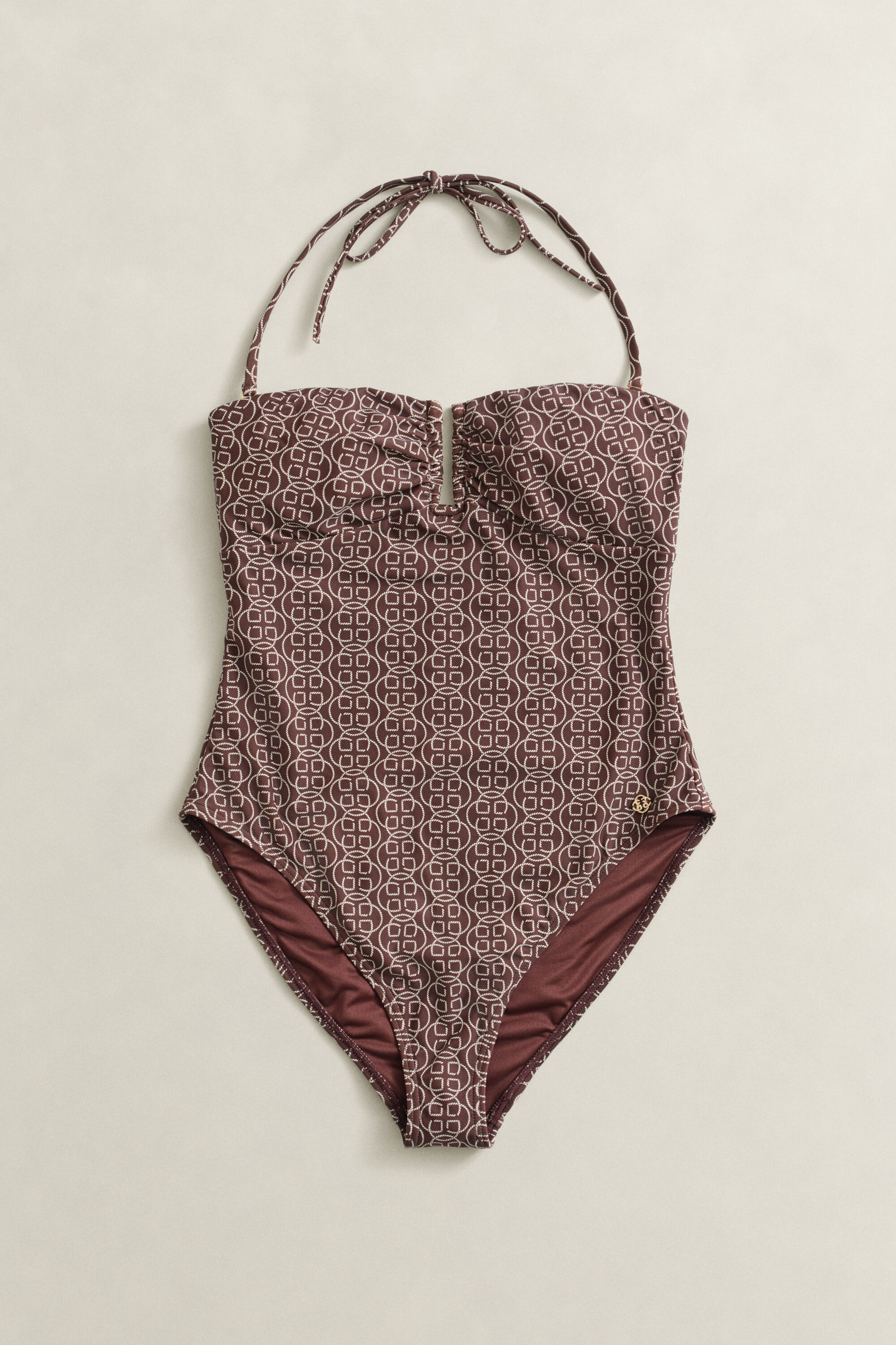 Badpak met print en vulling