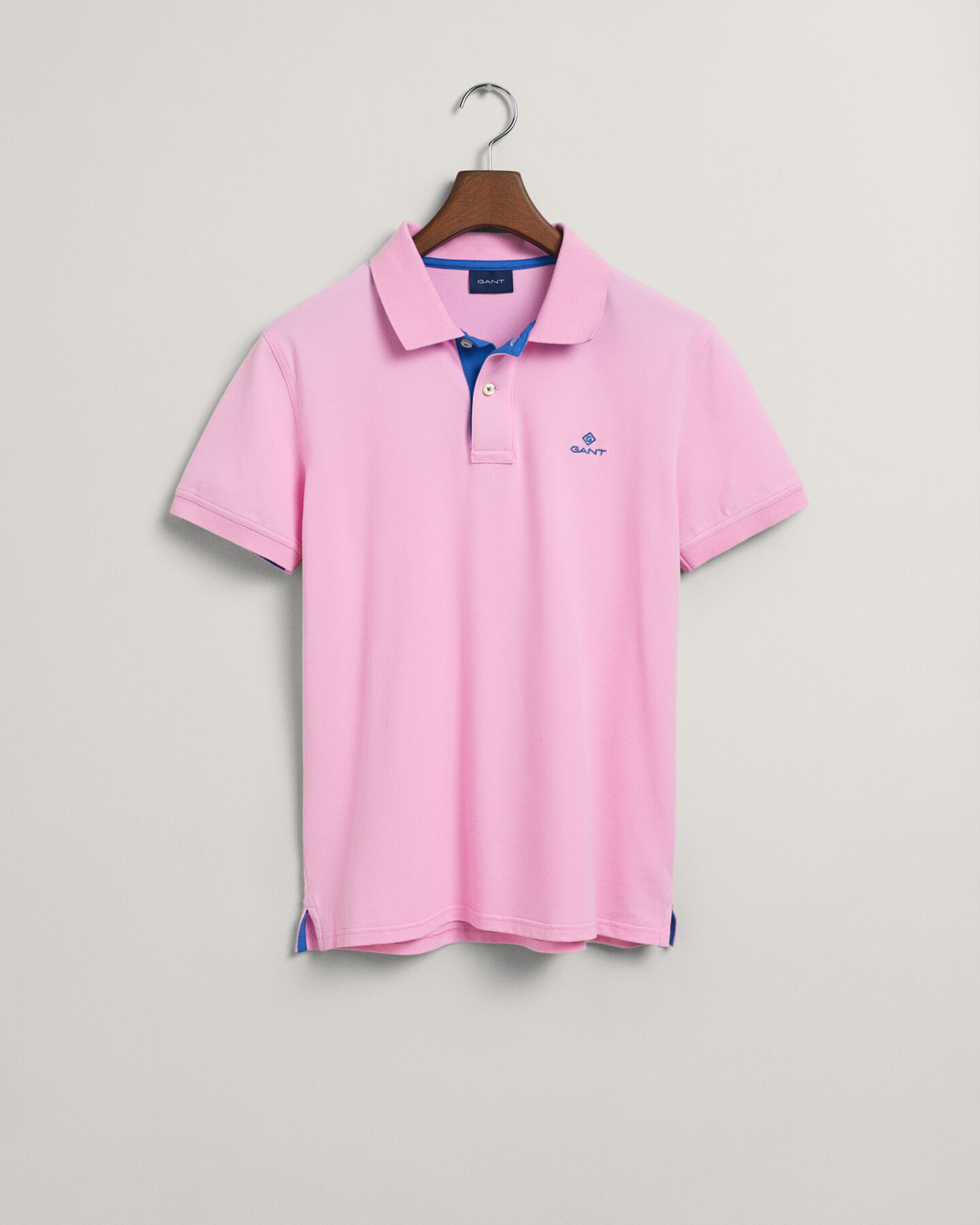 Piqué poloshirt met contrasterende kraag