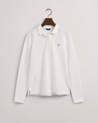 Original piqué poloshirt met lange mouwen