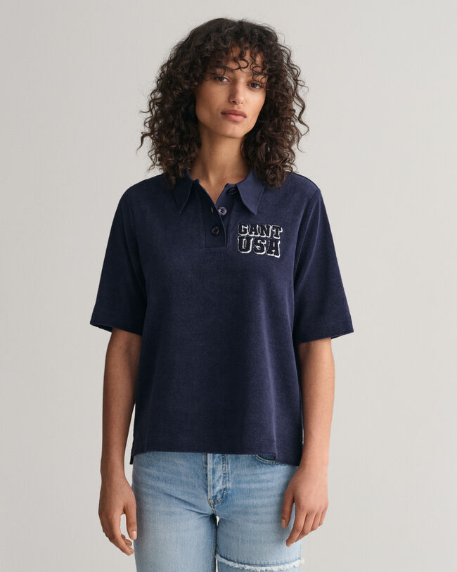 Poloshirt van badstof