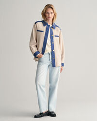 Fijngebreide trui met ronde hals