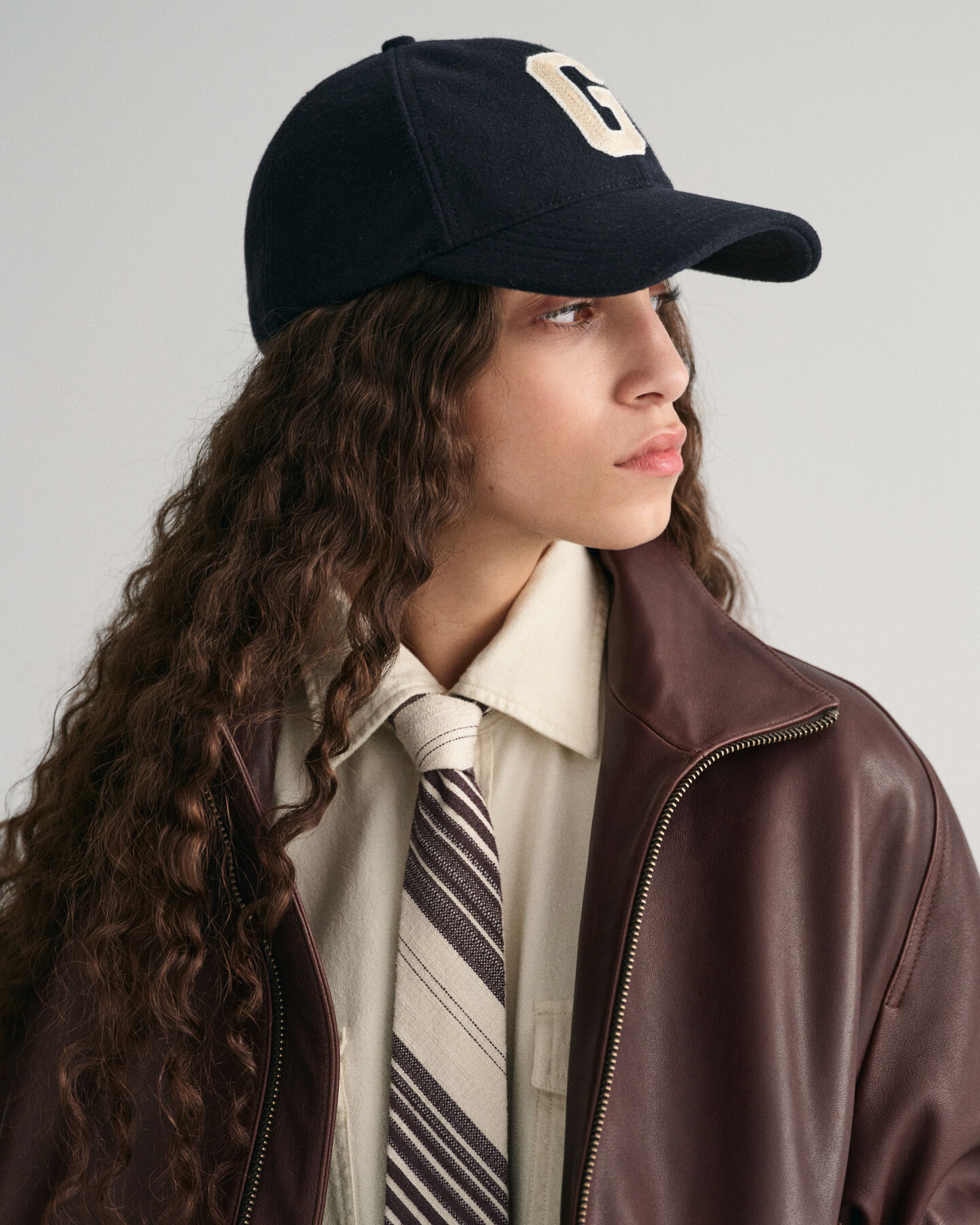 Gestreepte stropdas van pure zijde