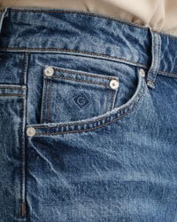Hayle Regular Fit jeans met knoop en gulp