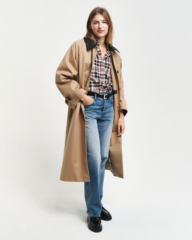 Regular Fit flanellen overhemd met Schotse ruit