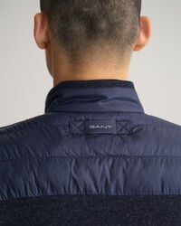 Mixed Media licht gevoerde bodywarmer