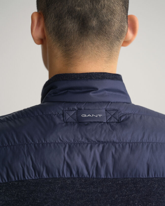 Mixed Media licht gevoerde bodywarmer