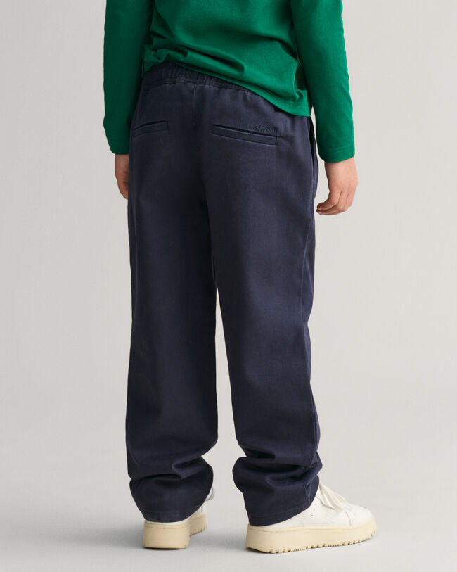 Kids geweven broek met elastische taille