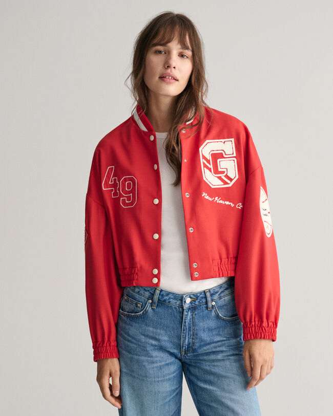 Cropped GANT Varsity Jacket
