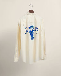 Wrangler x GANT Relaxed Fit Oxford-overhemd met borduurwerk