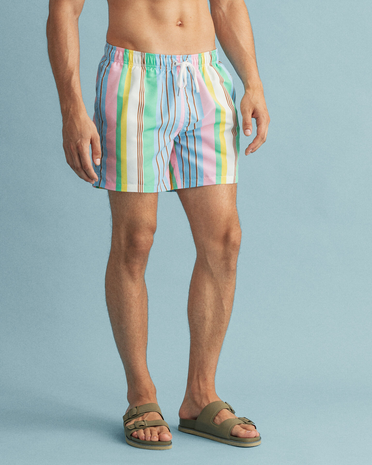 Classic Fit zwemshort met strepenprint