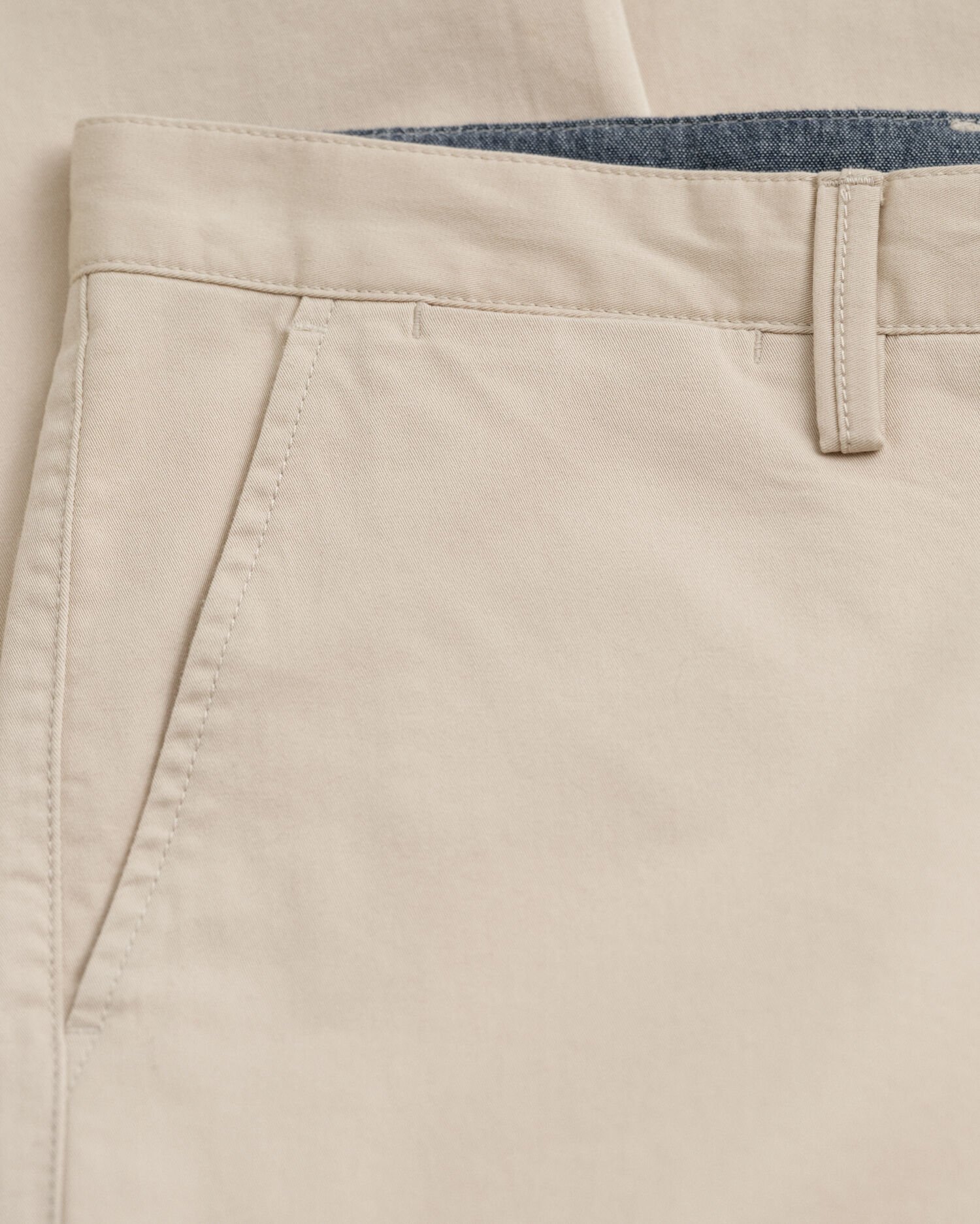 Slim Fit chino van keperstof
