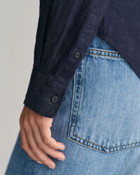Regular Fit chambray overhemd van linnen