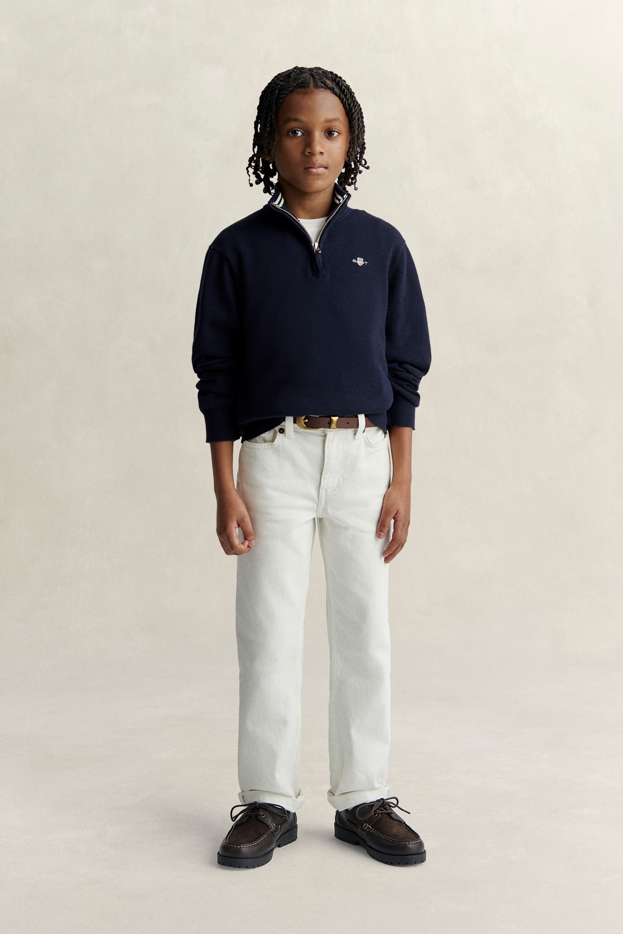 Teen Boys trui met korte rits