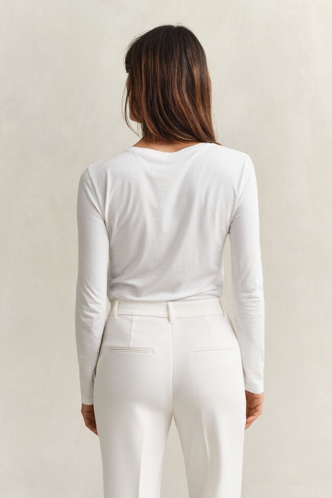 Katoenen T-shirt met lange mouwen