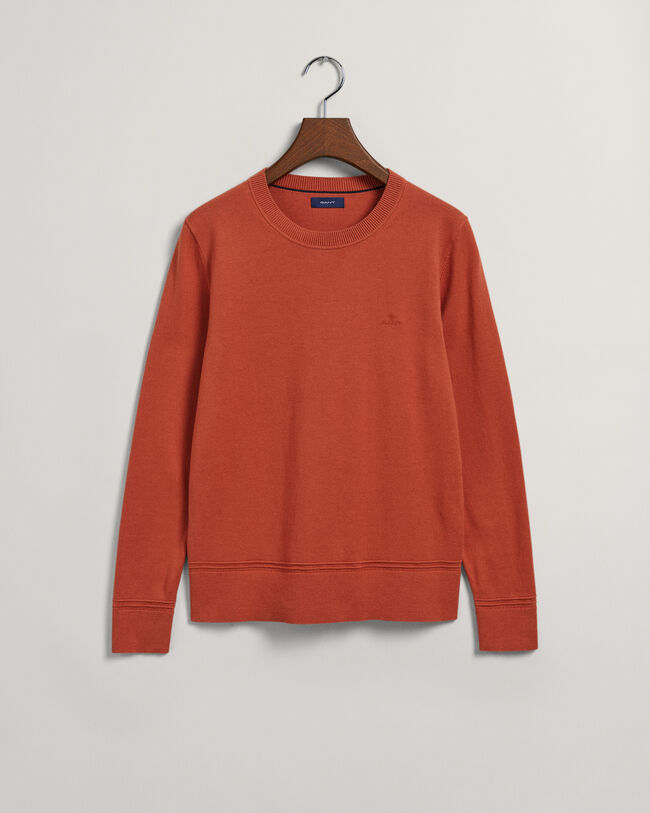 Sweater met ronde hals van licht katoen