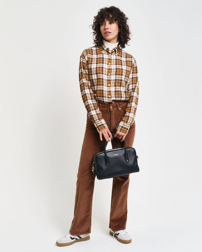 Relaxed Fit flanellen overhemd met ruitje