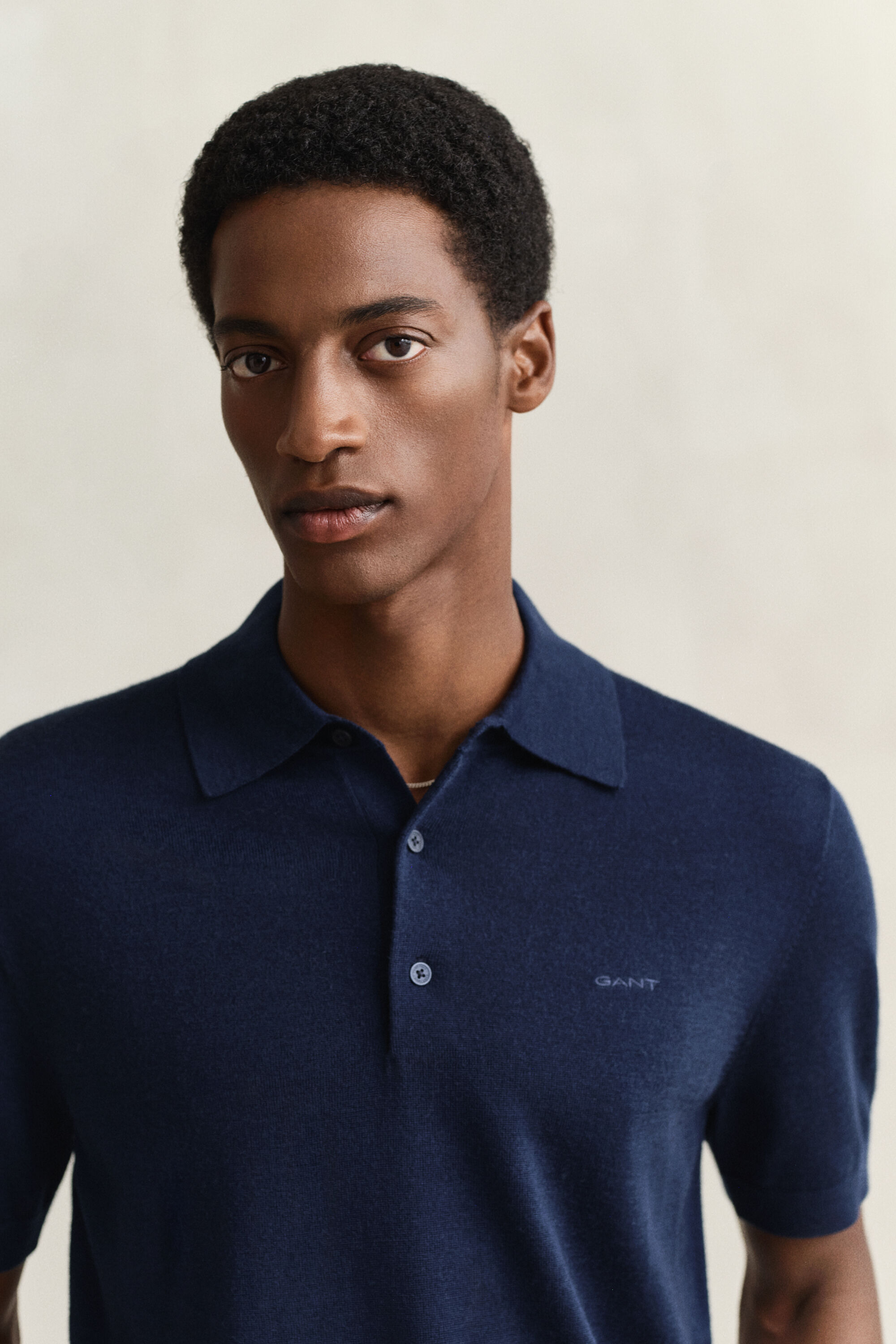 Polotrui met korte mouwen van extra fijne merinoswol