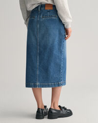 Denim rok met split
