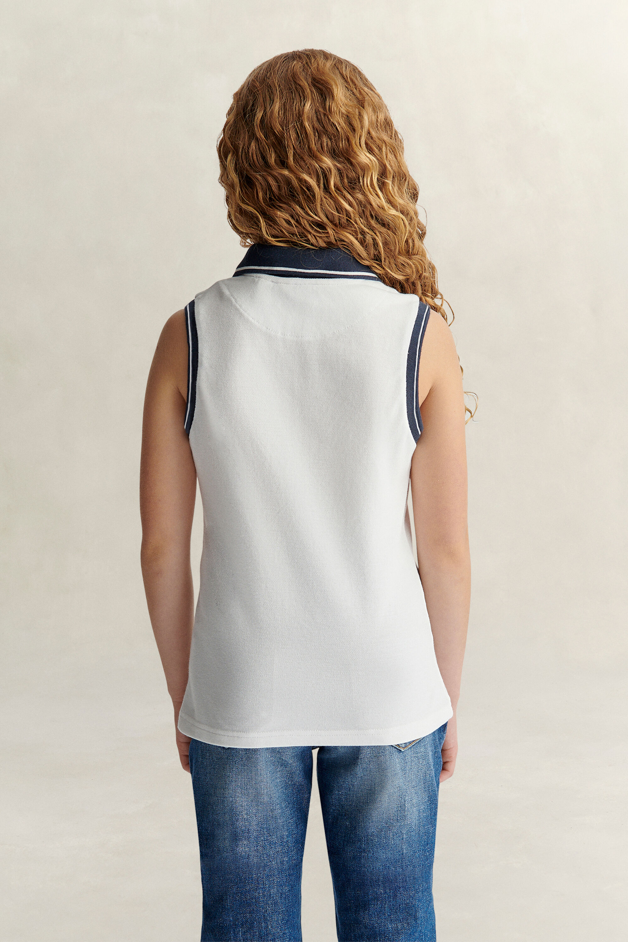 Teen Girls mouwloos poloshirt