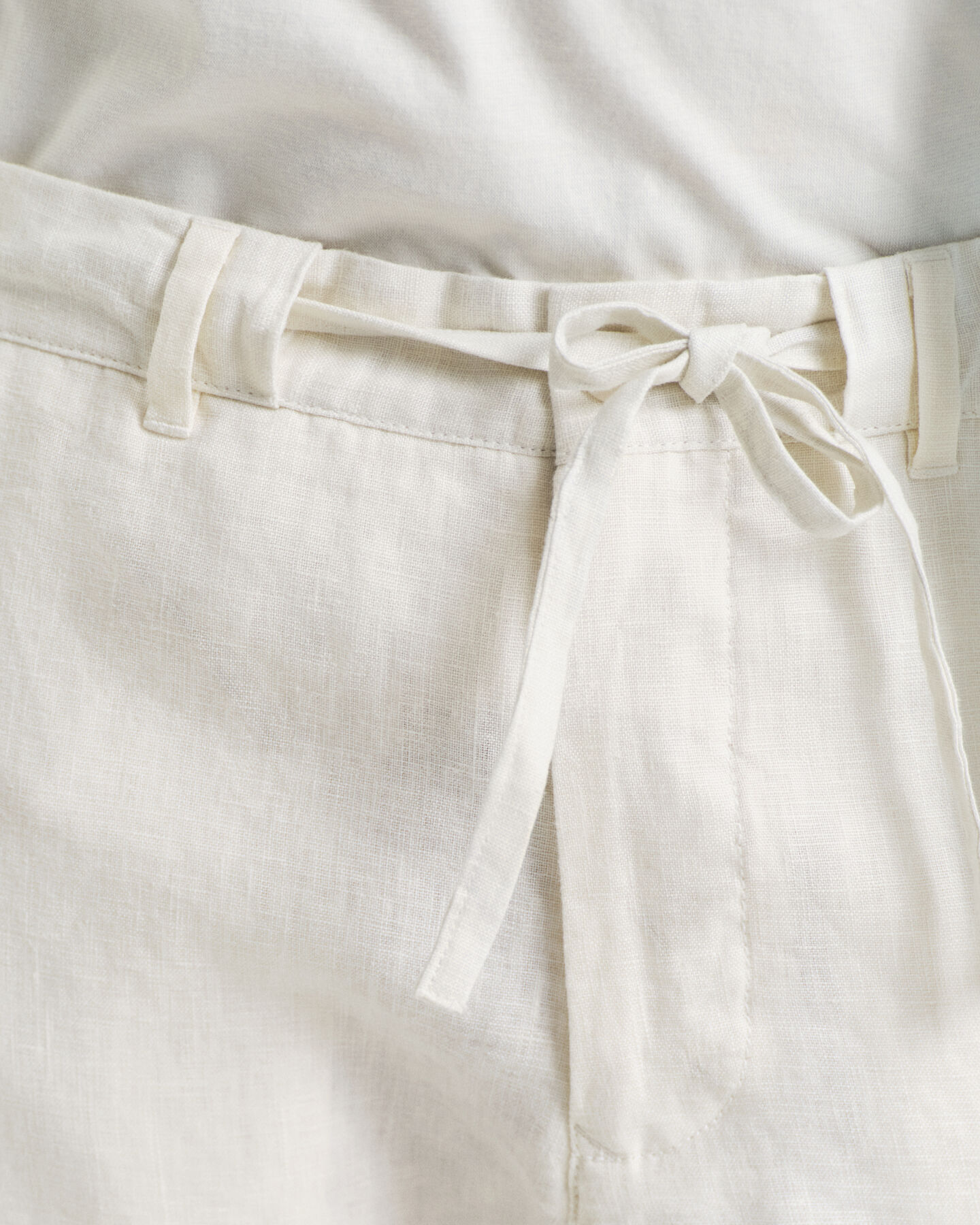 Relaxed Fit linnen broek met trekkoordje