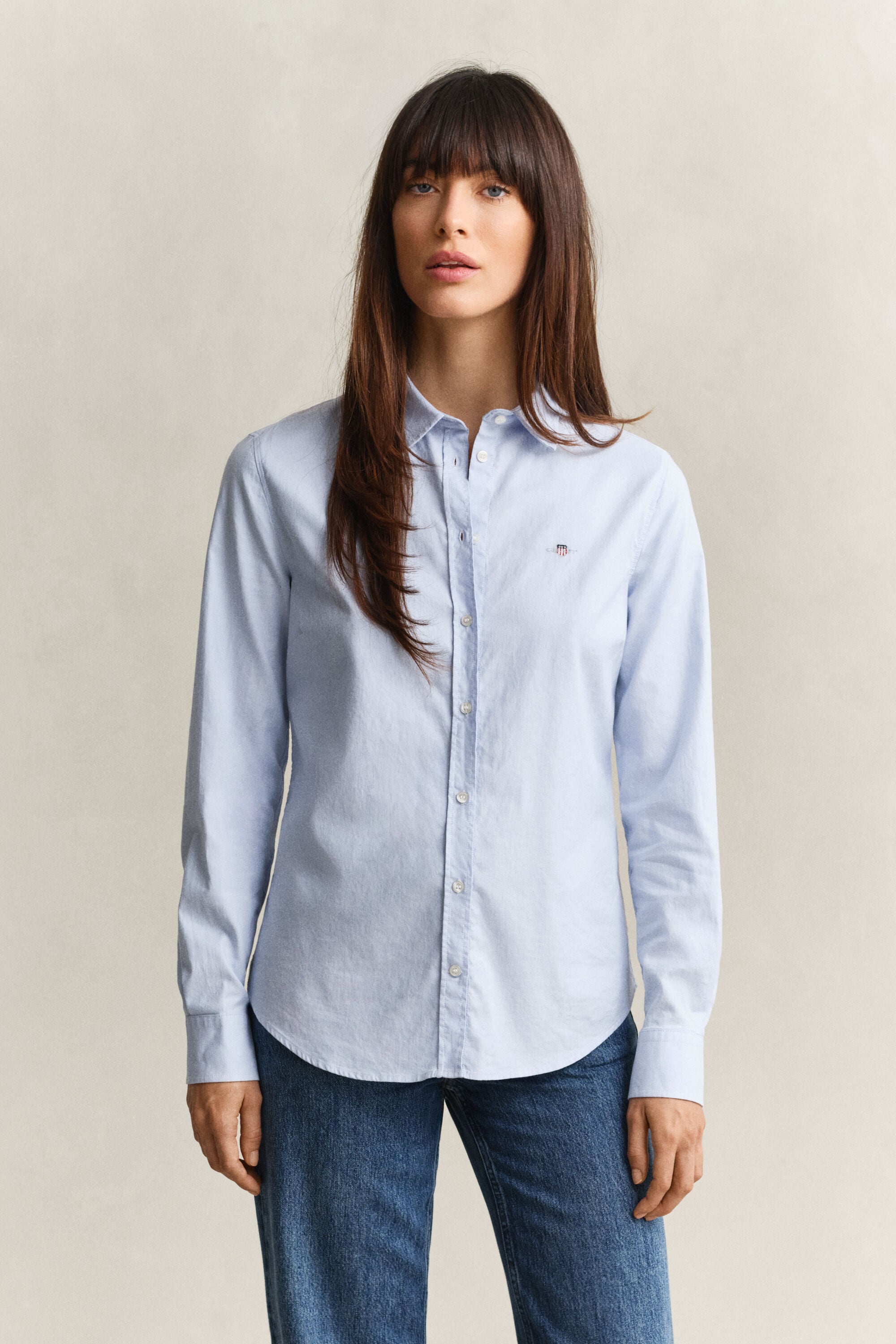 Classic Slim Oxford-overhemd met stretch
