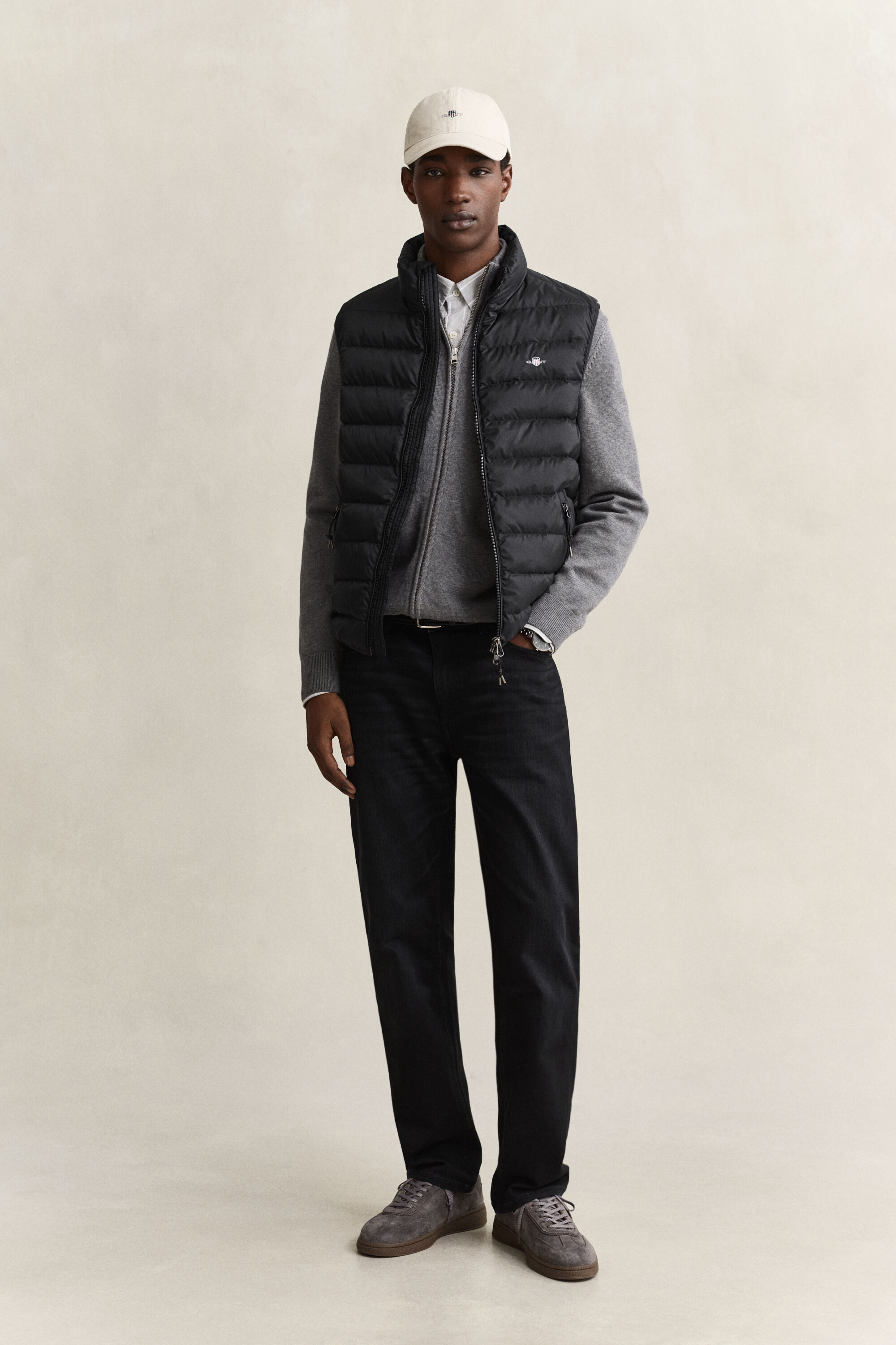 Lichte donsbodywarmer