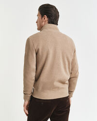Sacker Rib sweatshirt met korte rits