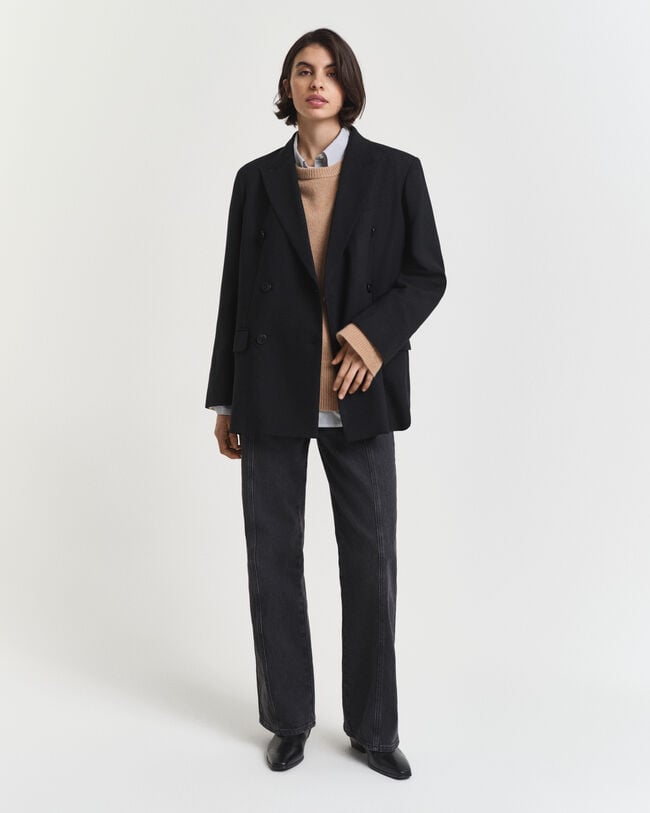 Kasjmier trui met ronde hals