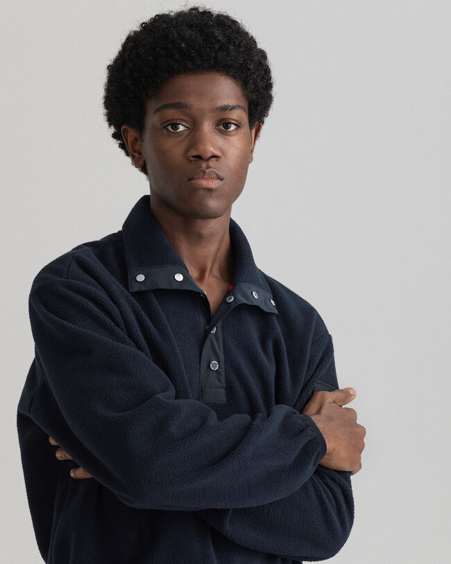 Retro Shield fleecetrui