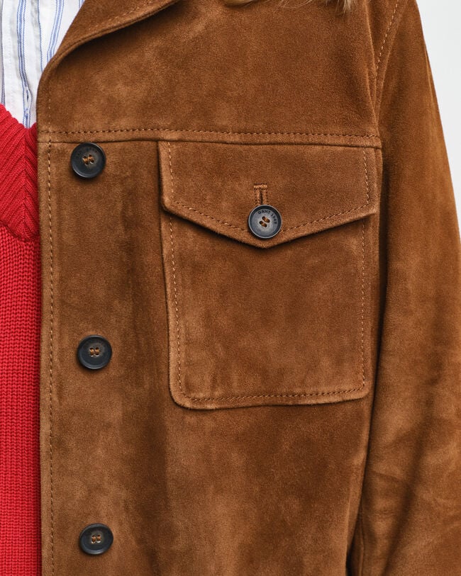 Relaxed Fit suède blazer