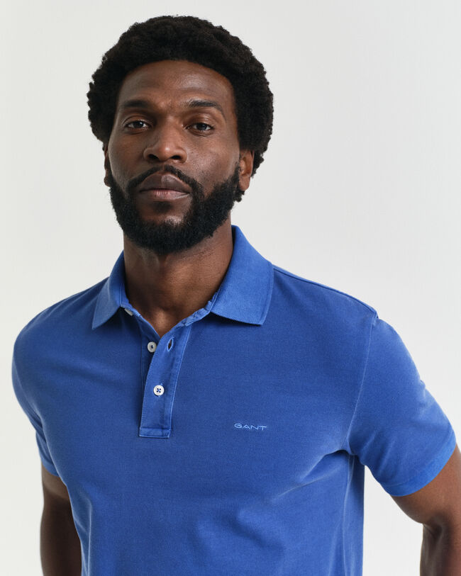 Sunfaded piqué poloshirt