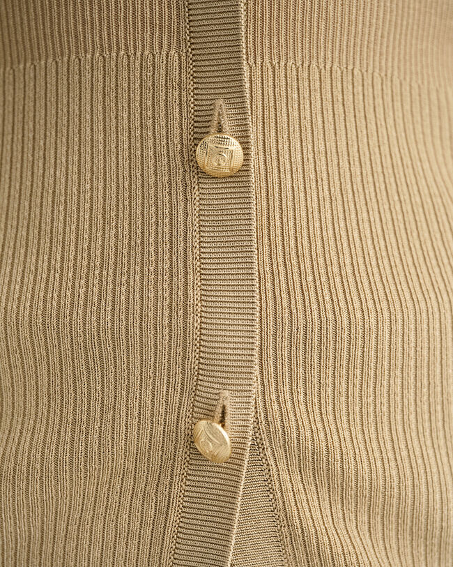 Geribde vest-top