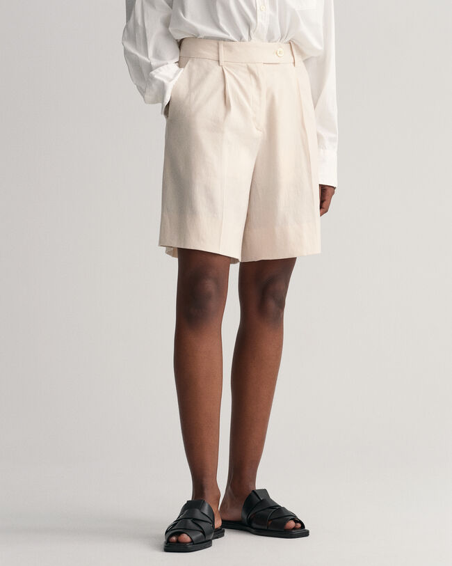 Short van stretchlinnen