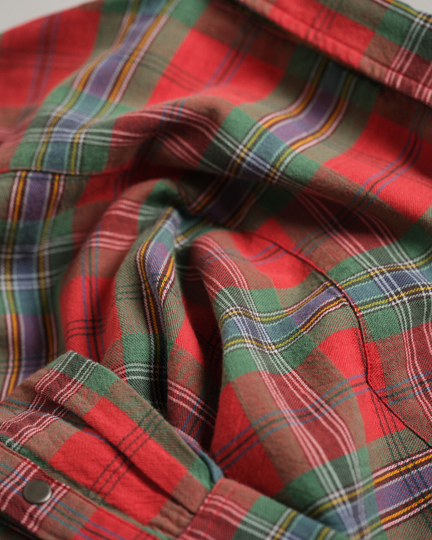 Wrangler x GANT Regular Fit Western shirt met Schotse ruit