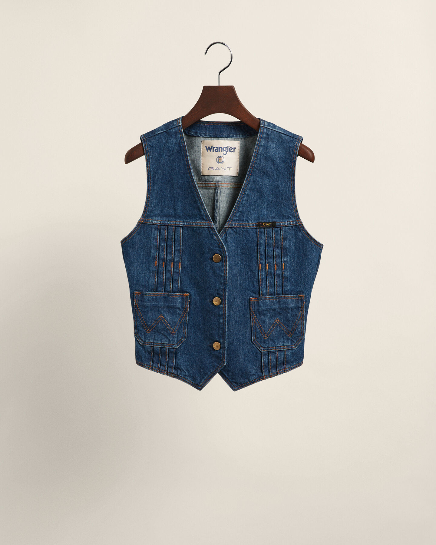Wrangler x GANT denim bodywarmer