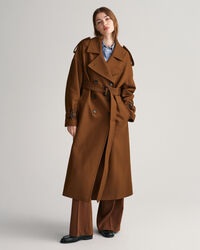 Trenchcoat van wolmix