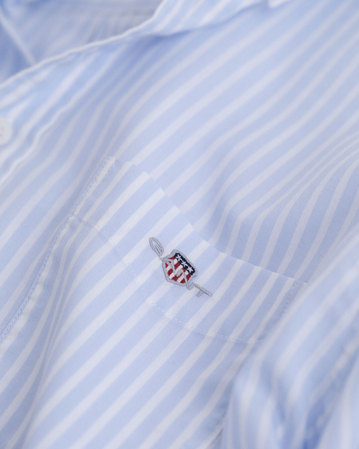 Teens Shield gestreept popeline overhemd