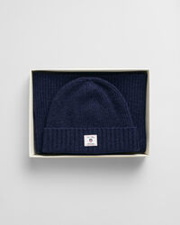 Cadeauset met wollen beanie en sjaal